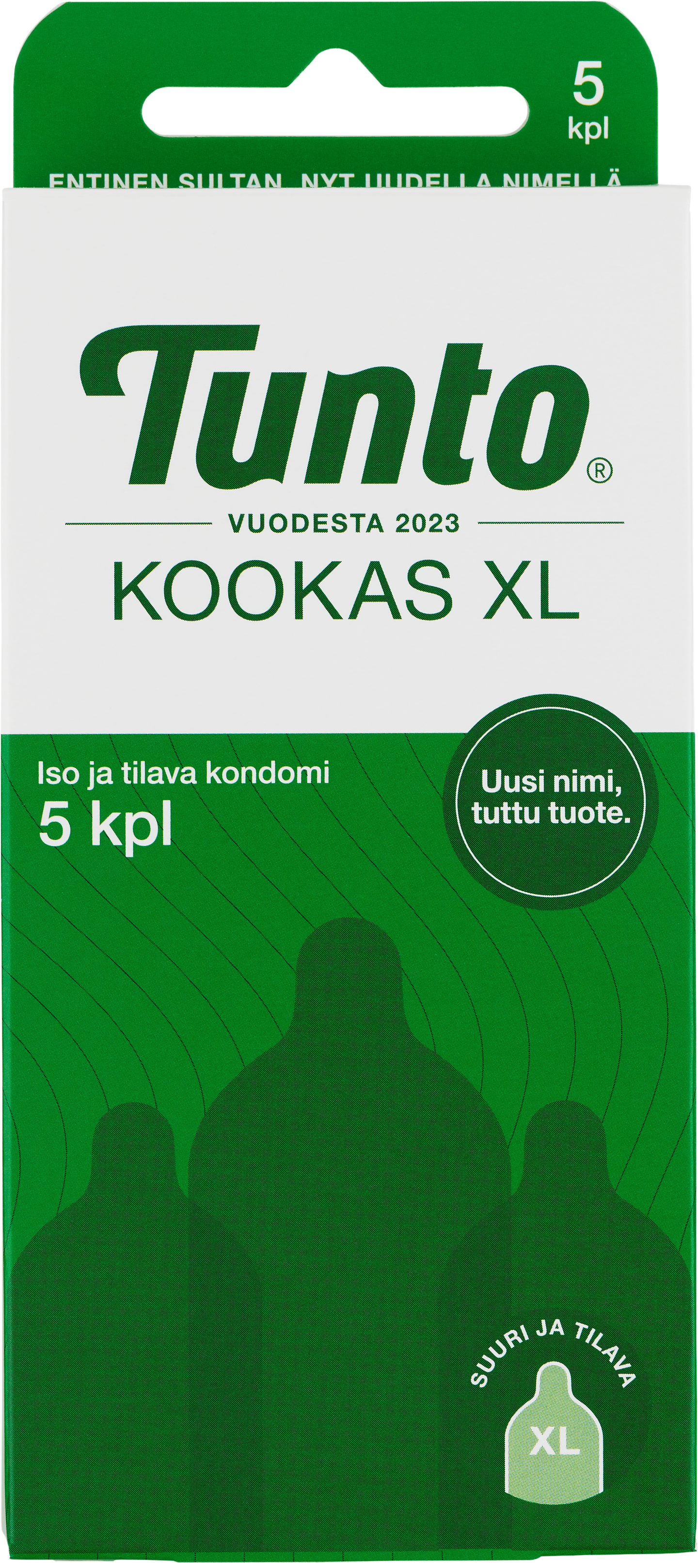 Tunto kondomi 5 kpl XL Kookas