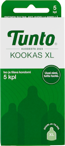 Tunto kondomi 5 kpl XL Kookas