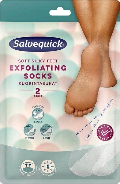 Salvequick kuorintasukat 2kpl Exfoliating socks