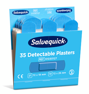 Salvequick muovilaastari sininen 6x35/pak steriili