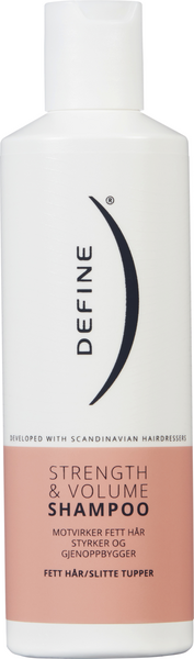 Define Strength & Volume shampoo tuuheuttava ja vahvistava shampoo hennoille hiuksille 250ml