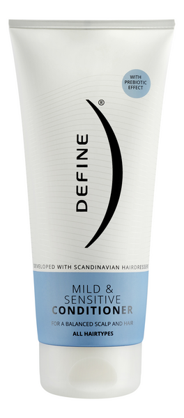 Define Mild & Sensitive conditioner prebiootteja sisältävä mieto ja hajusteeton hoitoaine 200ml