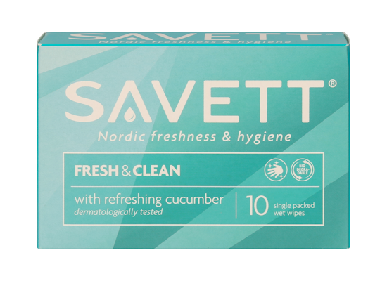 Savett Fresh & Clean kosteuspyyhe 10kpl