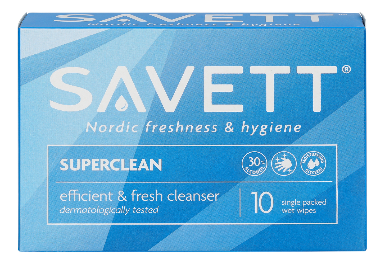 Savett Superclean kosteuspyyhe 10kpl - HoReCa-tukku Kespro