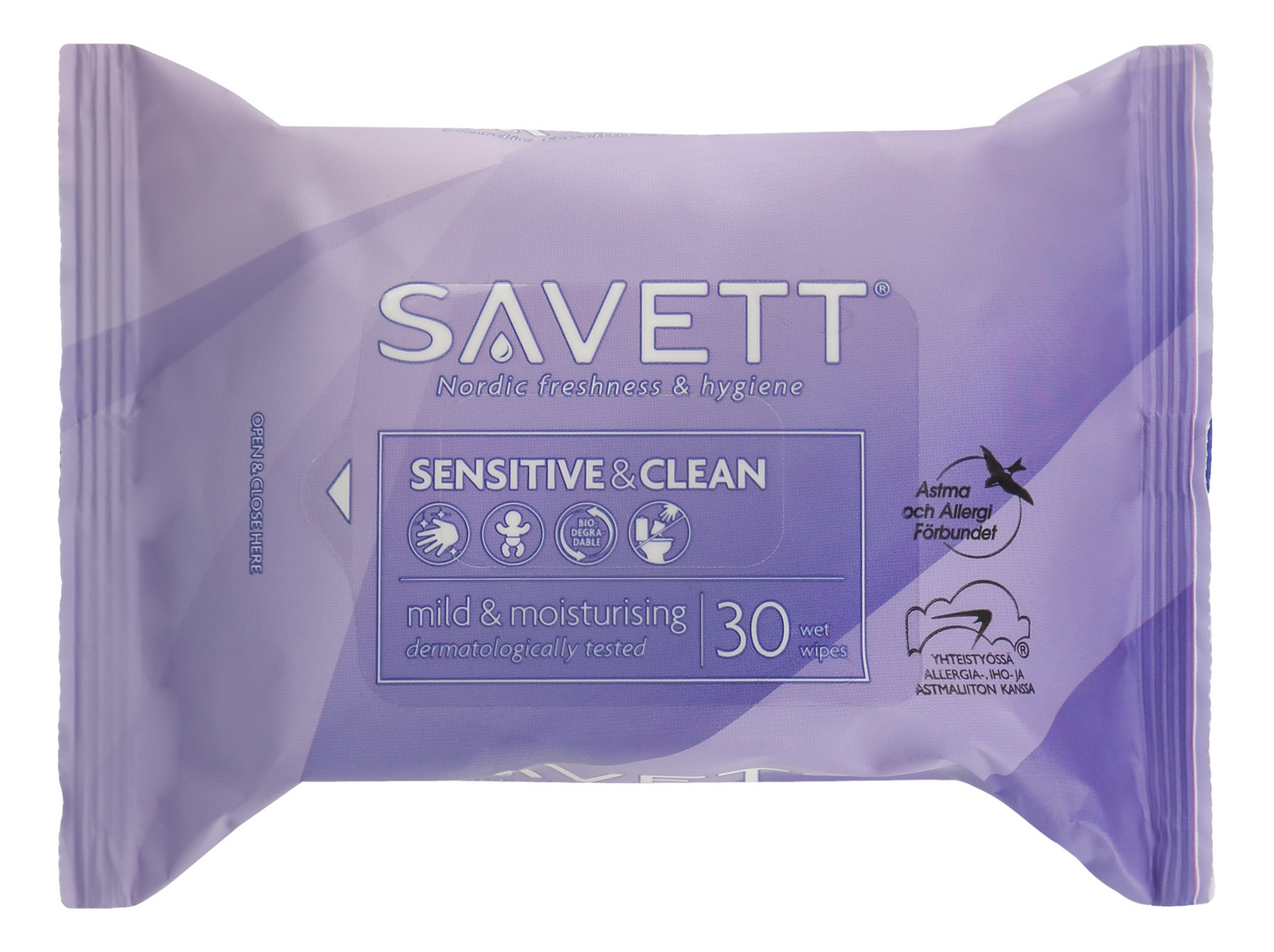 Savett Sensitive & Clean kosteuspyyhe 30kpl
