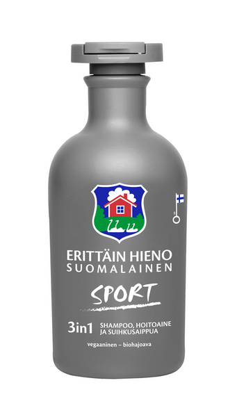 Erittäin Hieno Suomalainen Sport 3in1 shampoo, hoitoaine, suihkusaippua 300ml