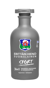 Erittäin Hieno Suomalainen Sport 3in1 shampoo, hoitoaine, suihkusaippua 300ml