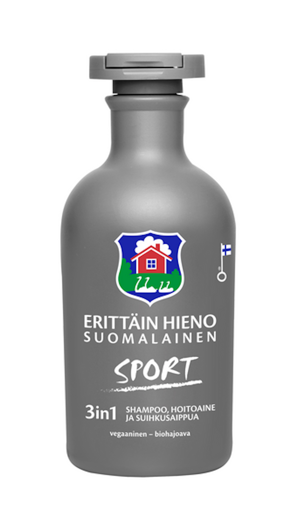 Erittäin Hieno Suomalainen Sport 3in1 shampoo, hoitoaine, suihkusaippua  300ml — HoReCa-tukku Kespro