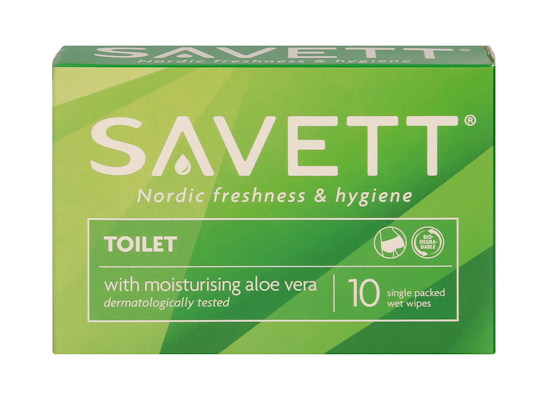 Savett Toilet kosteuspyyhe 10kpl