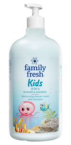 Family Fresh Kids 2-in-1 shower & shampoo suihkusaippua 1000ml