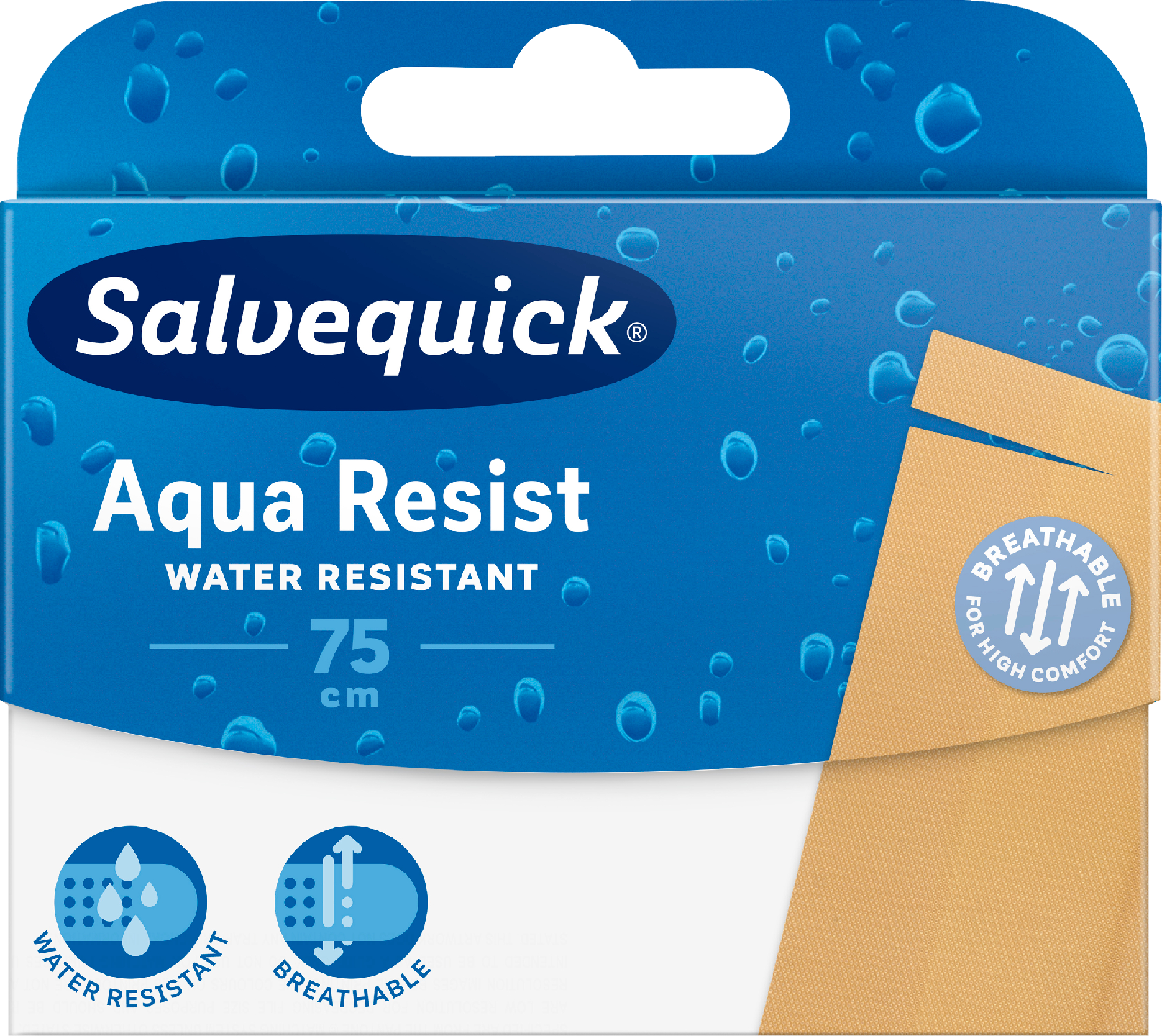 Salvequick leikattava muovilaastari 75cm Aqua Resist