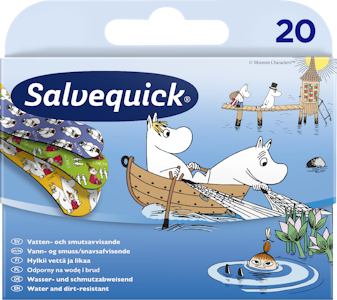 Salvequick Muumi lastenlaastari 20kpl 3 kokoa