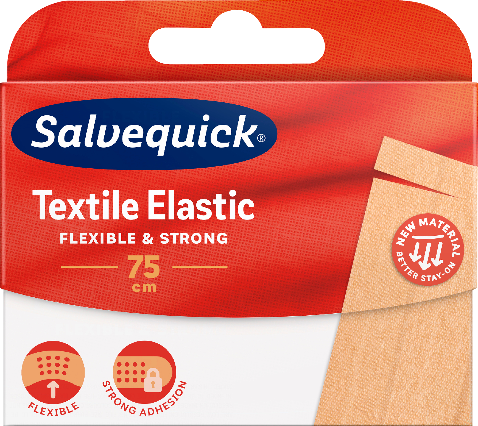 Salvequick leikattava kangaslaastari 75cm Textil