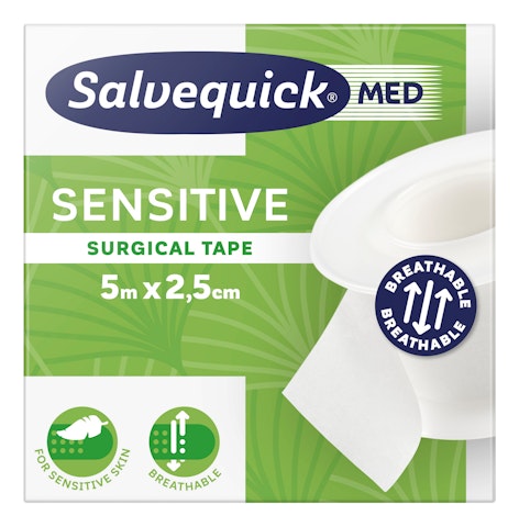 Salvequick kirurginteippi 5mx25cm Sensitive