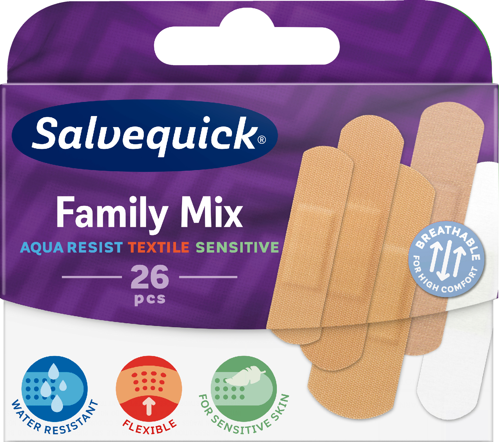 Salvequick laastari 26kpl FamilyMix
