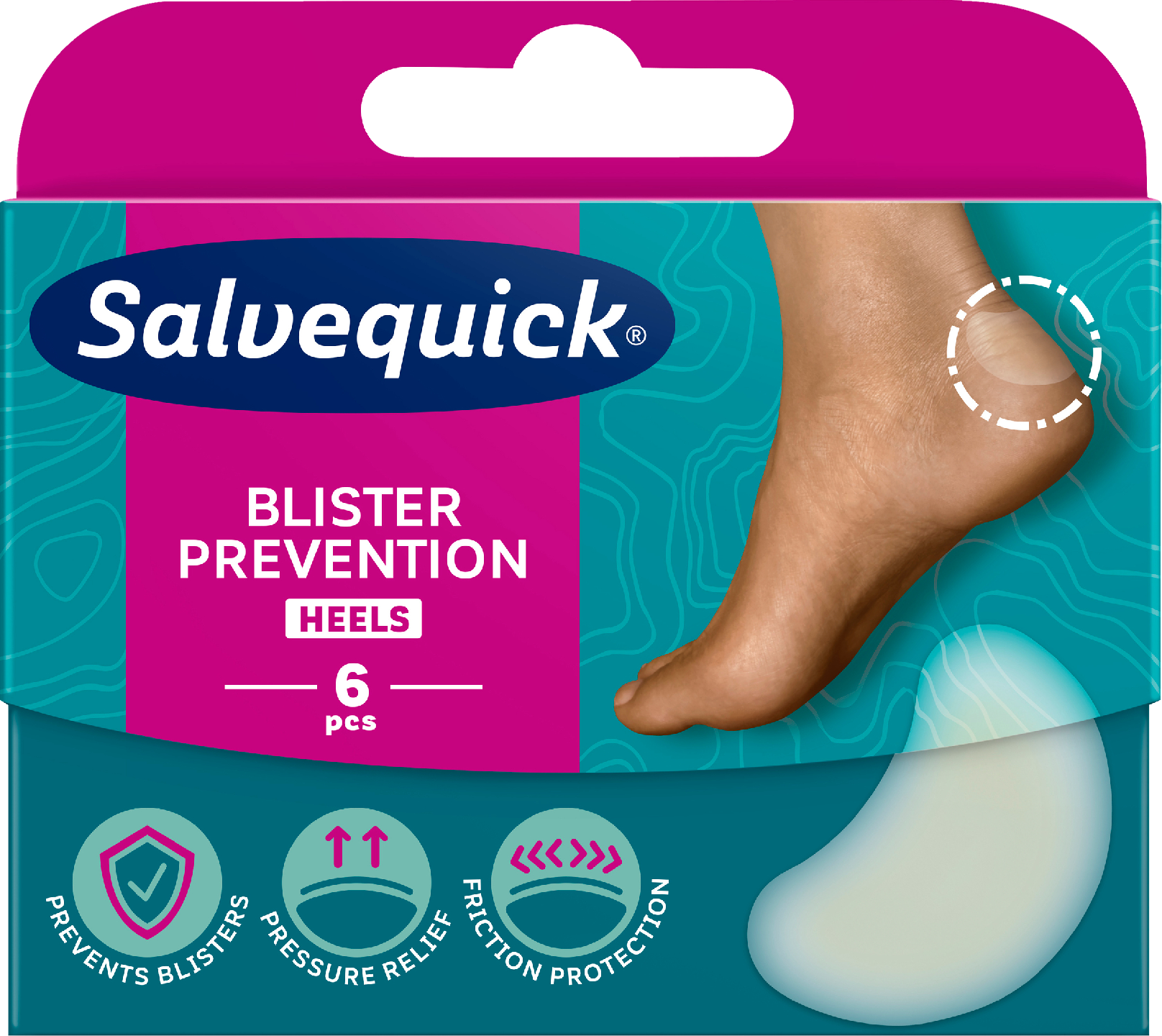 Salvequick rakkolaastari 6kpl Foot Care Heels