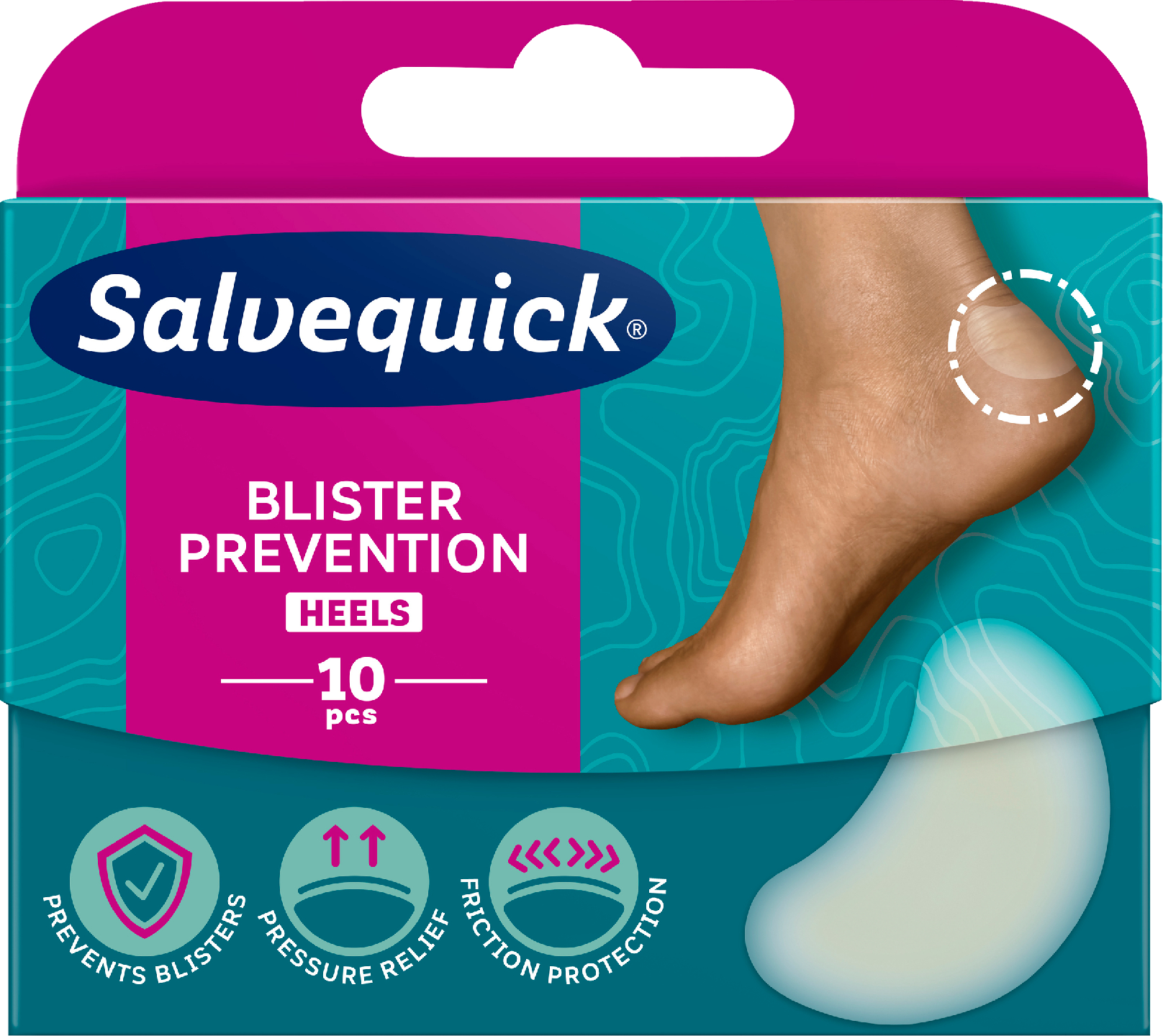 Salvequick rakkolaastari 10kpl Foot Care Heels