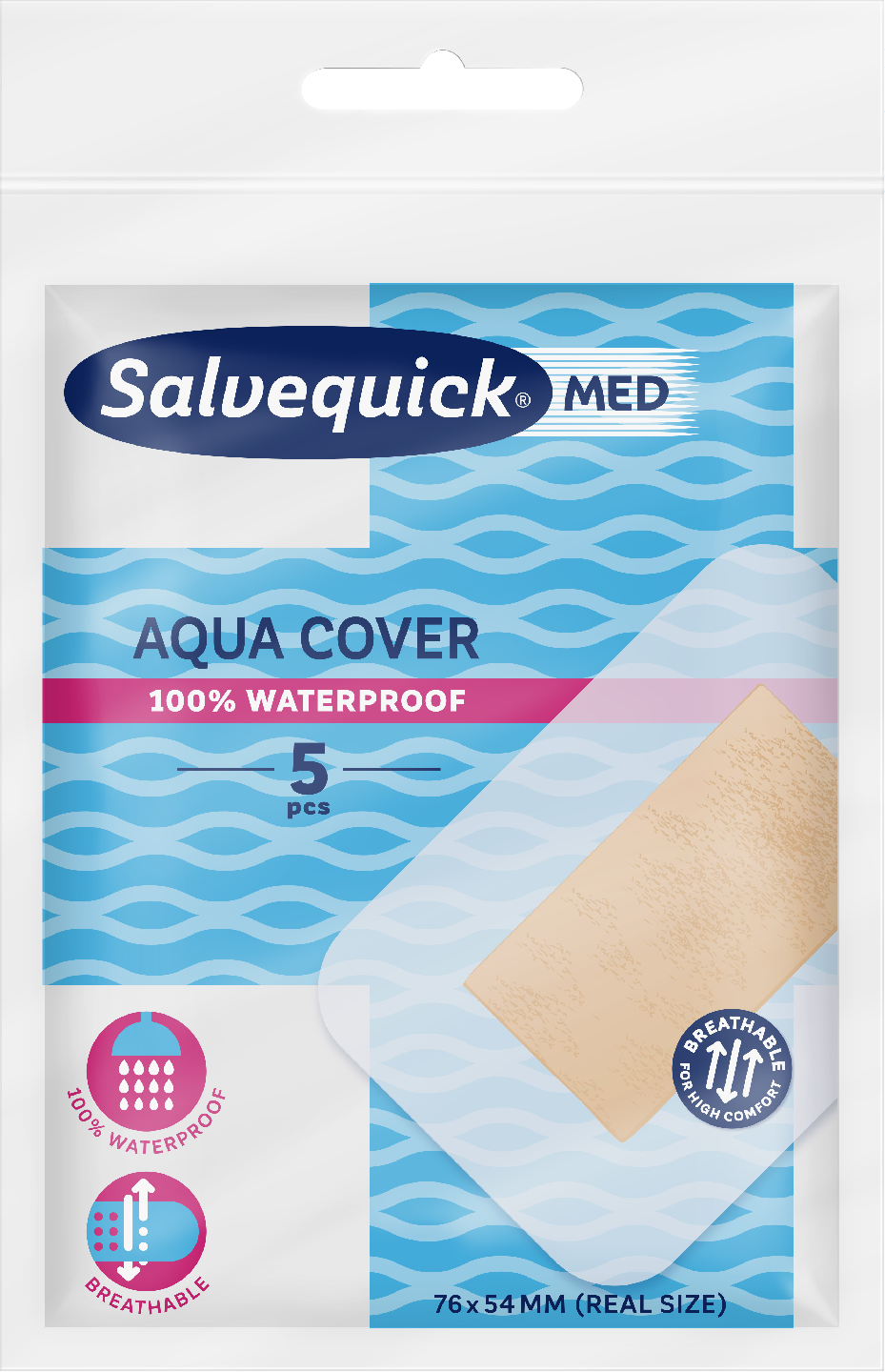 Salvequick MED laastari 5kpl Aqua