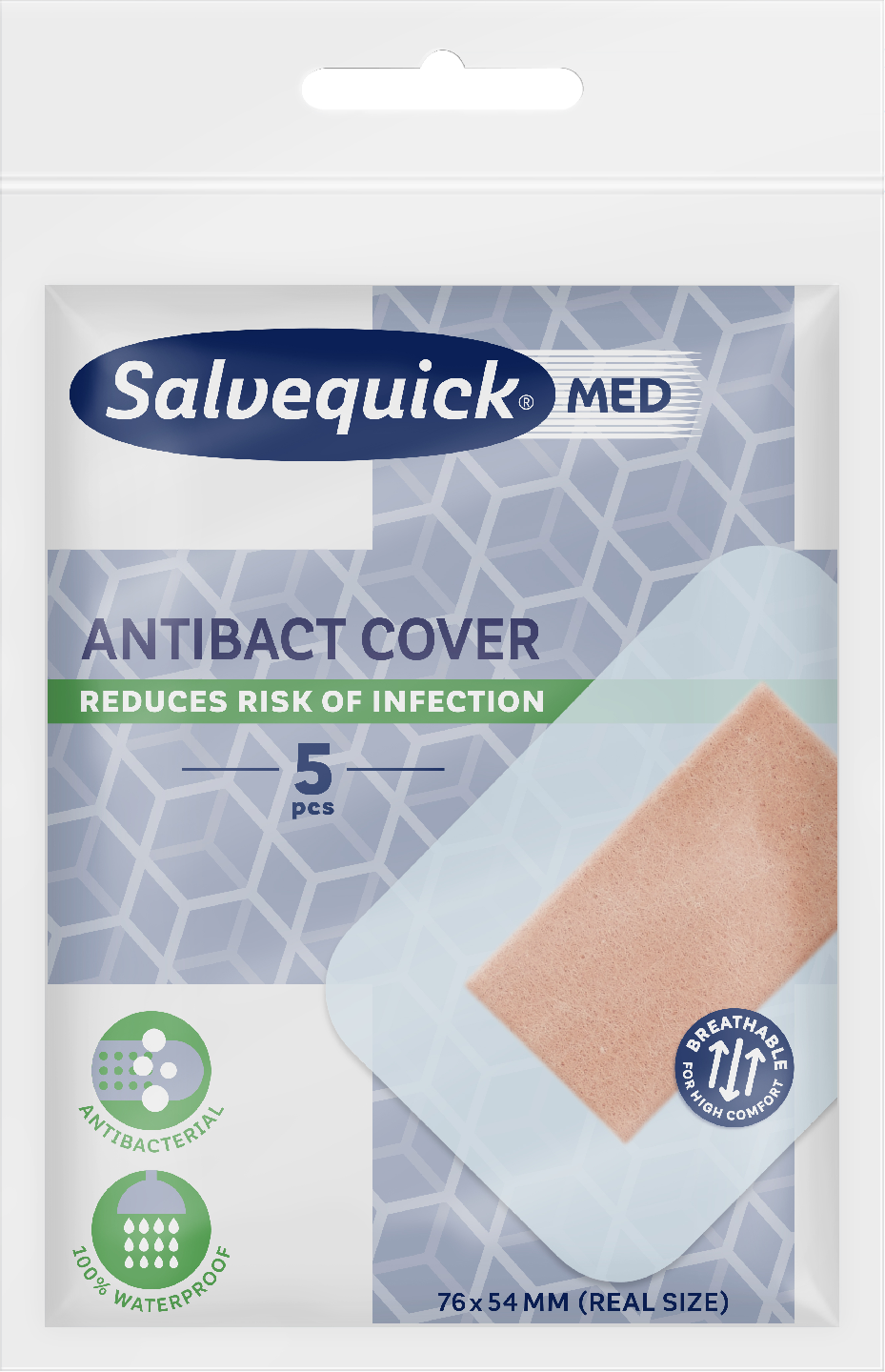 Salvequick MED laastari 5kpl Antibact