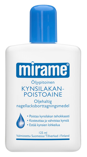 Mirame 125ml öljypitoinen kynsilakanpoistoaine