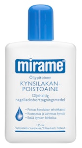 Mirame 125ml öljypitoinen kynsilakanpoistoaine