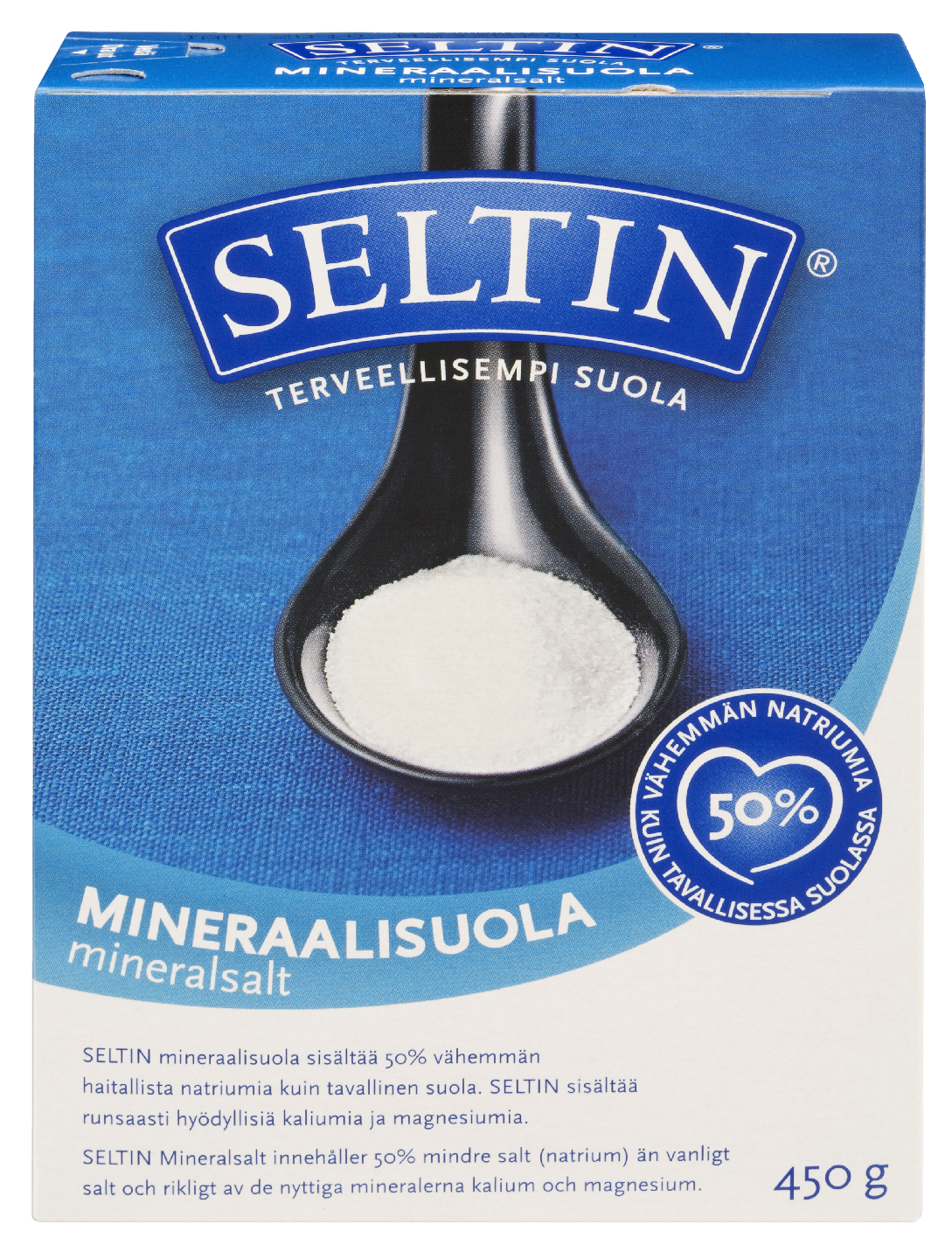 Seltin 450g mineraalisuola | K-Ruoka Verkkokauppa