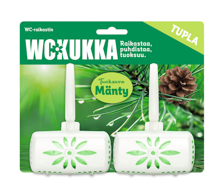 WC Kukka wc-raikastin 2x50g Mänty tuplapakkaus