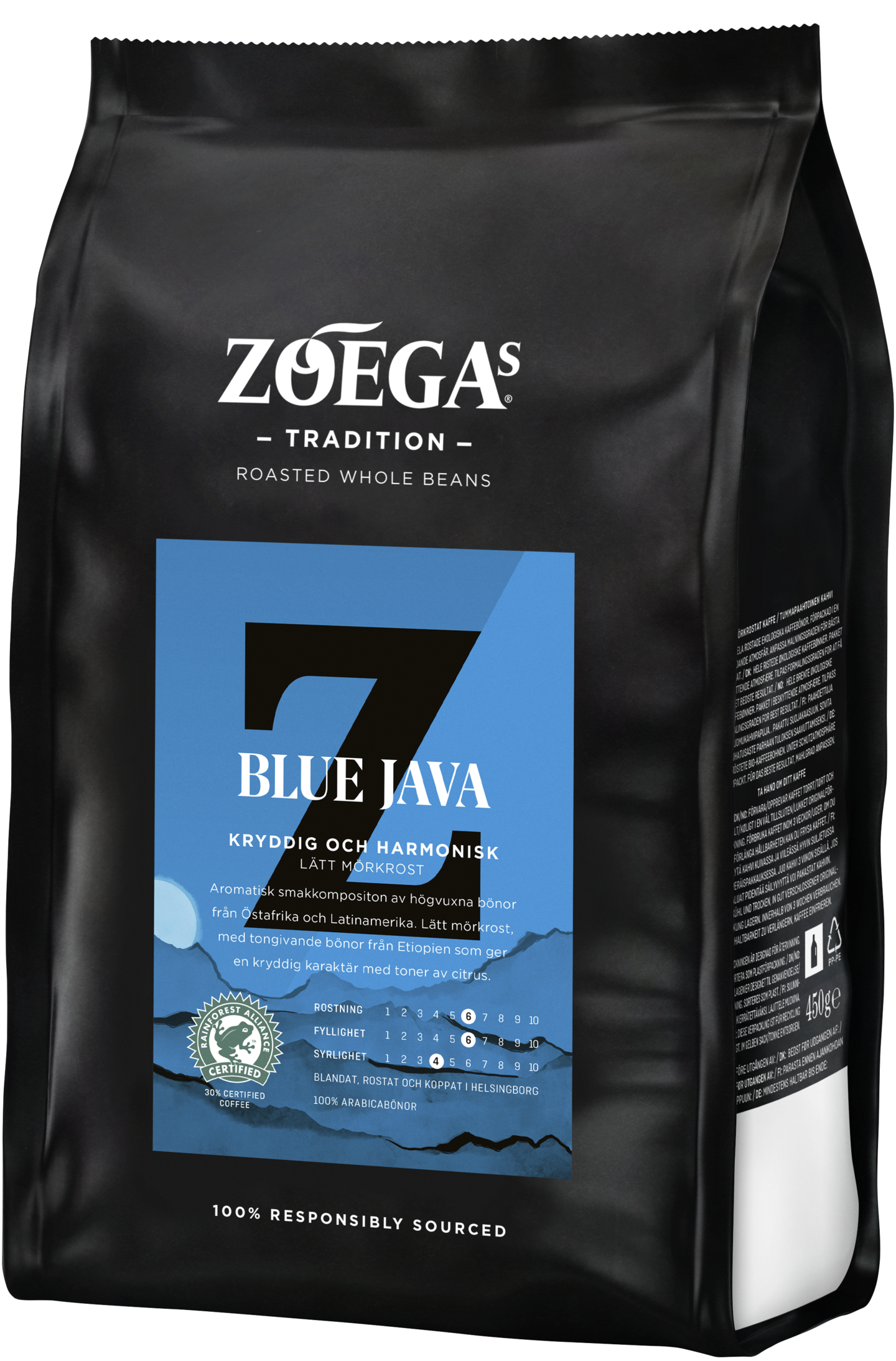Zoégas 450g Blue Java tummapaahtoinen papukahvi | K-Ruoka Verkkokauppa