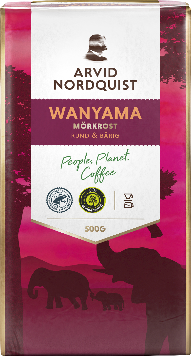 Arvid Nordquist kahvi 500g Wanyama RFA