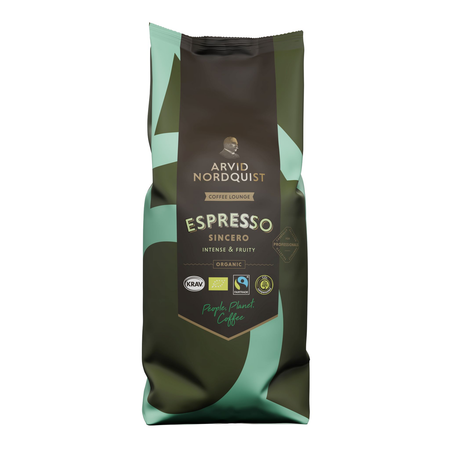 Arvid Nordquist Sincero Espresso kahvipapuja espressopaahto 1000g luomu Reilu kauppa