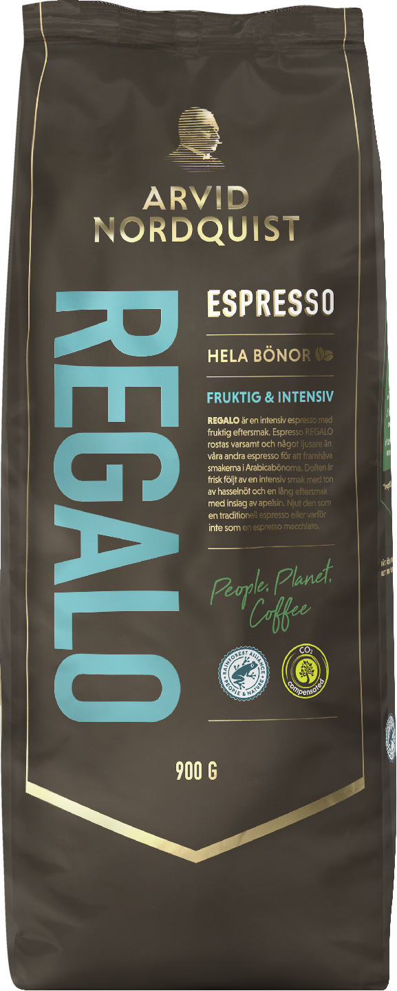 Arvid Nordquist espresso 900g Regalo pavut RFA