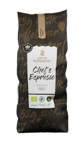 Arvid Nordquist Chef's Blend Espresso 1kg kahvipapu espressopaahto RFA luomu