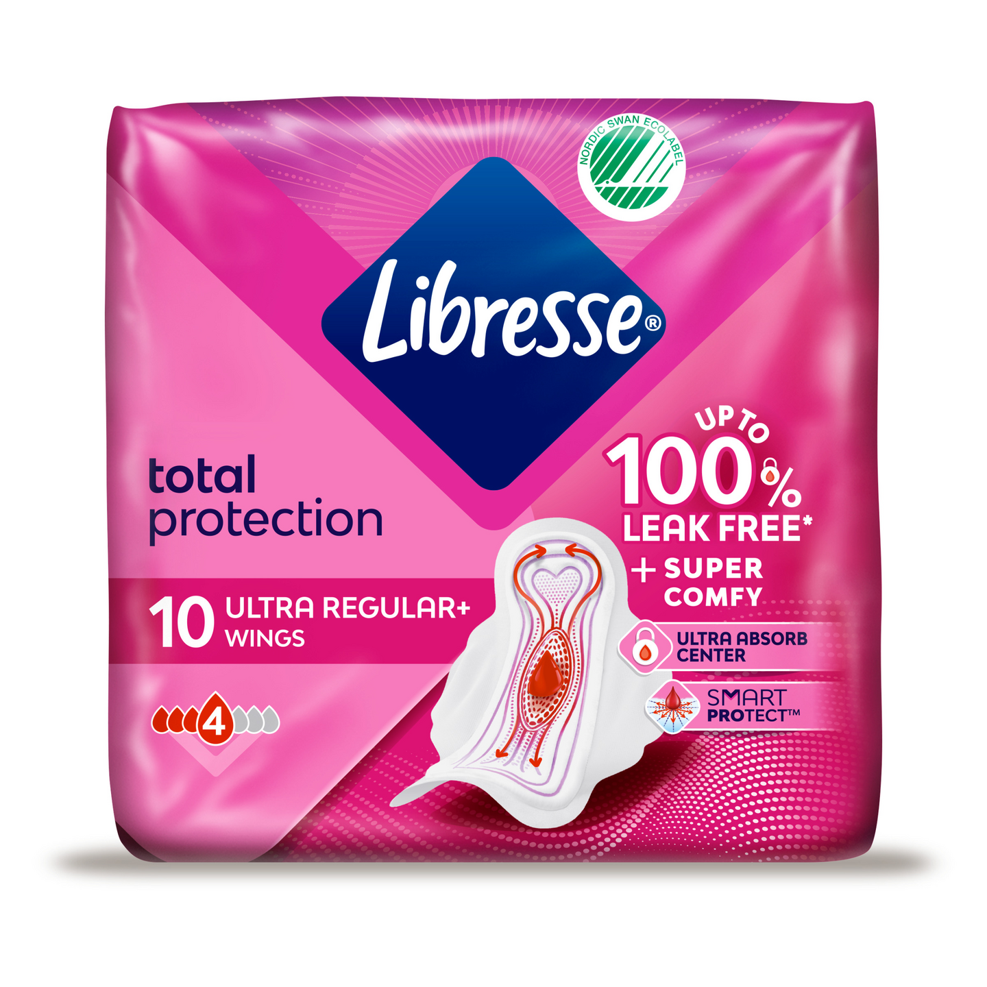 Libresse side 10kpl Fresh Protect Ultra Thin Normal Wings
