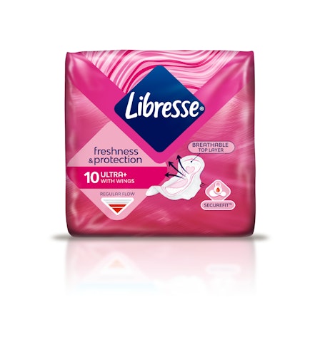 Libresse side 10kpl Fresh Protect Ultra Thin Normal Wings