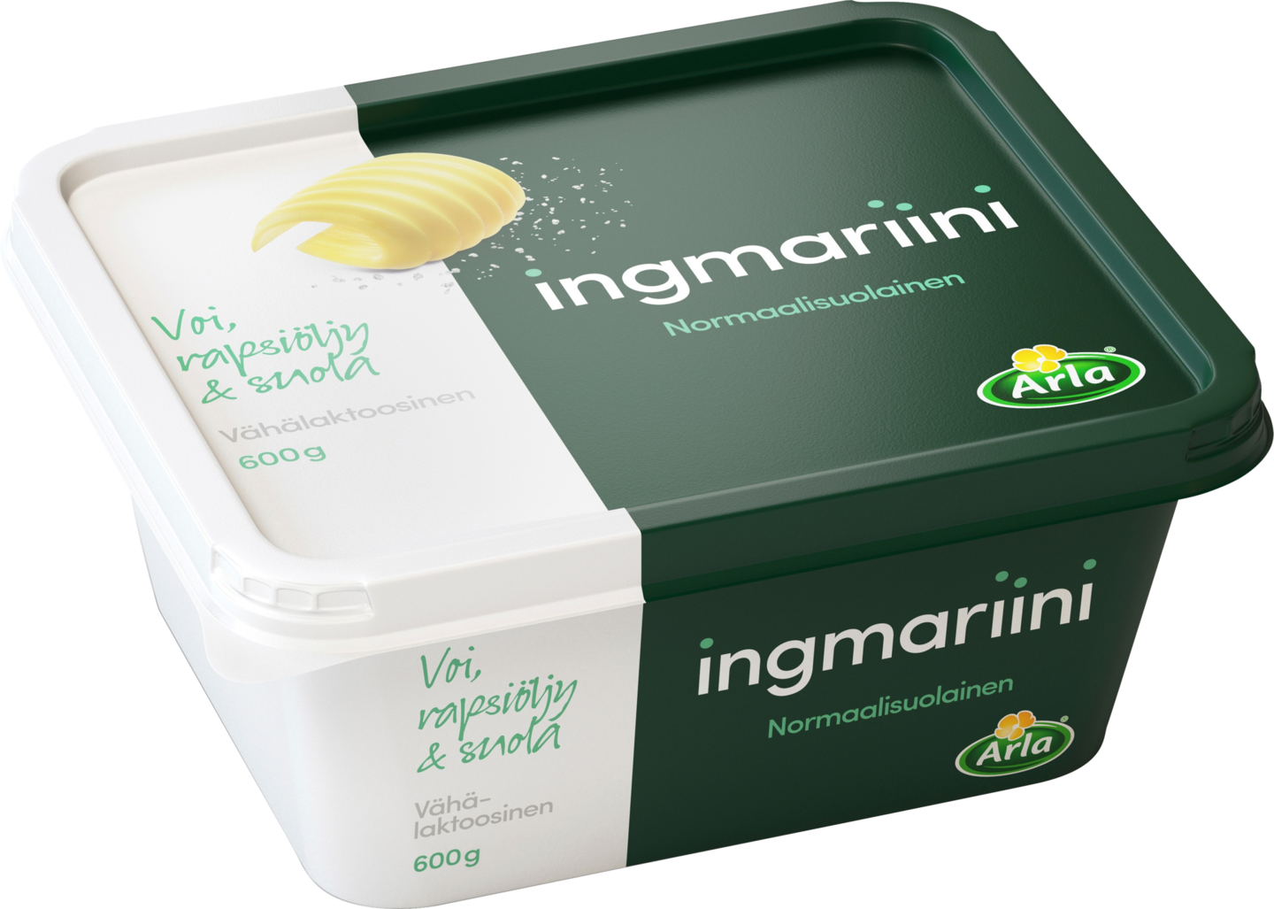 Arla ingmariini normaalisuolainen rasvaseoslevite 75% 600g vähälaktoosinen