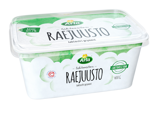 Arla laktoositon raejuusto 2% 400g