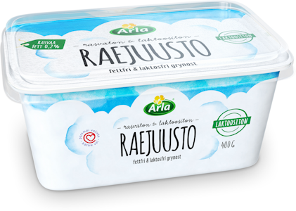 Arla laktoositon ja rasvaton raejuusto 400g