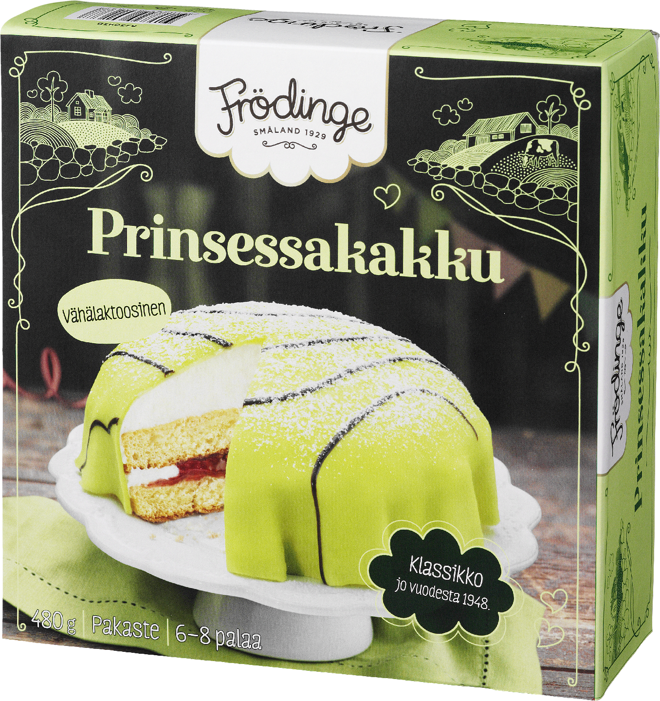 Frödinge Prinsessakakku 480 g