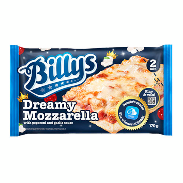 Billys Pan Pizza Dreamy Mozzarella 170g pakaste