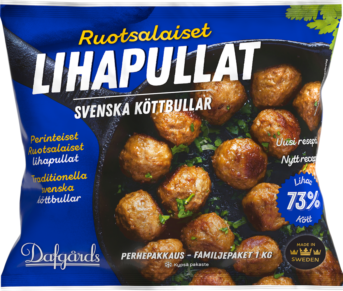 Dafgårds Ruotsalaiset lihapullat 1kg pakaste - HoReCa-tukku Kespro