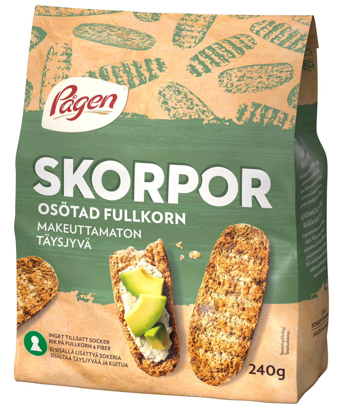 Pågen Skorpor Täysjyväkorppu 240g