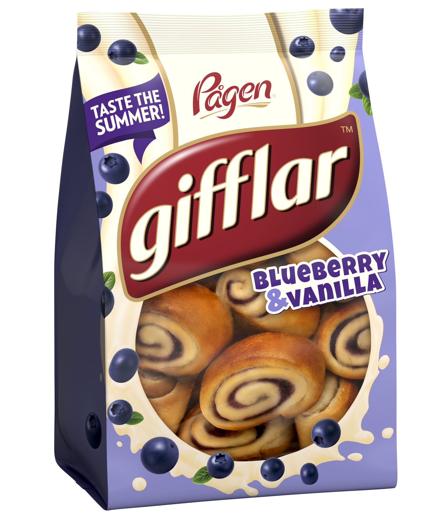 Pågen Gifflar Blueberry & Vanilla pienet vehnäpullat 260g