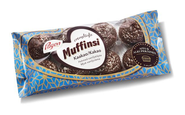 Pågen Crémetäytemuffinsi Kaakao 240g 8kpl