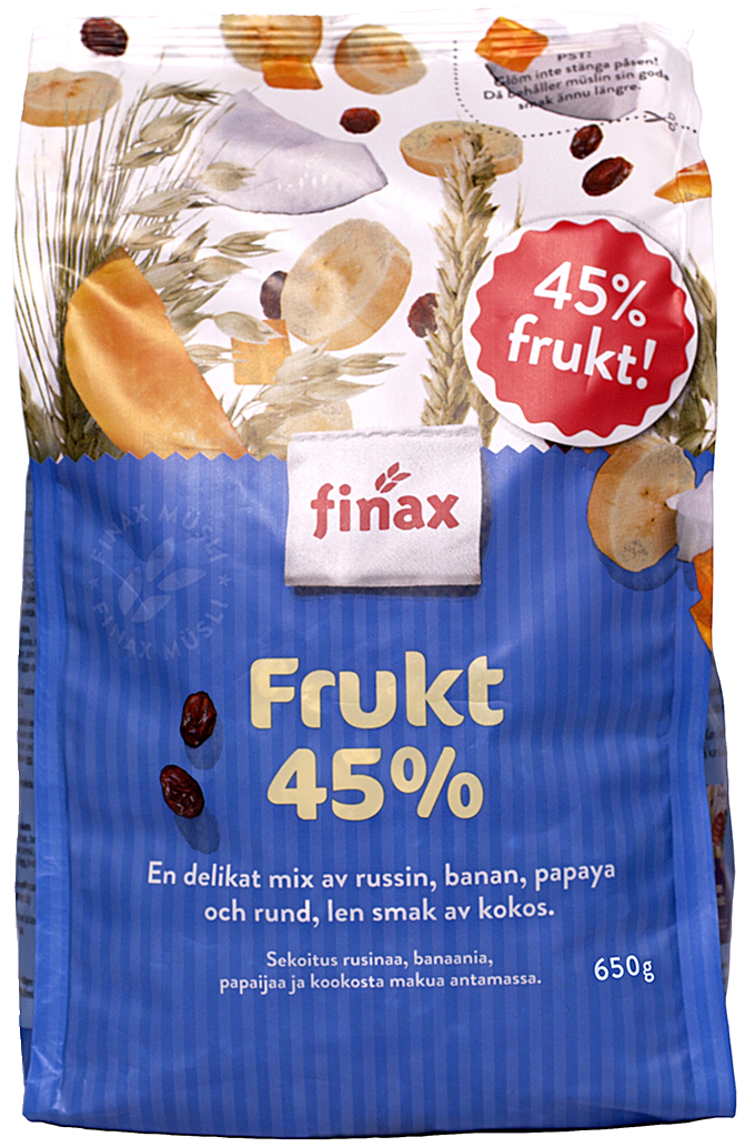 Finax Mysli 650g Hedelmä 45%