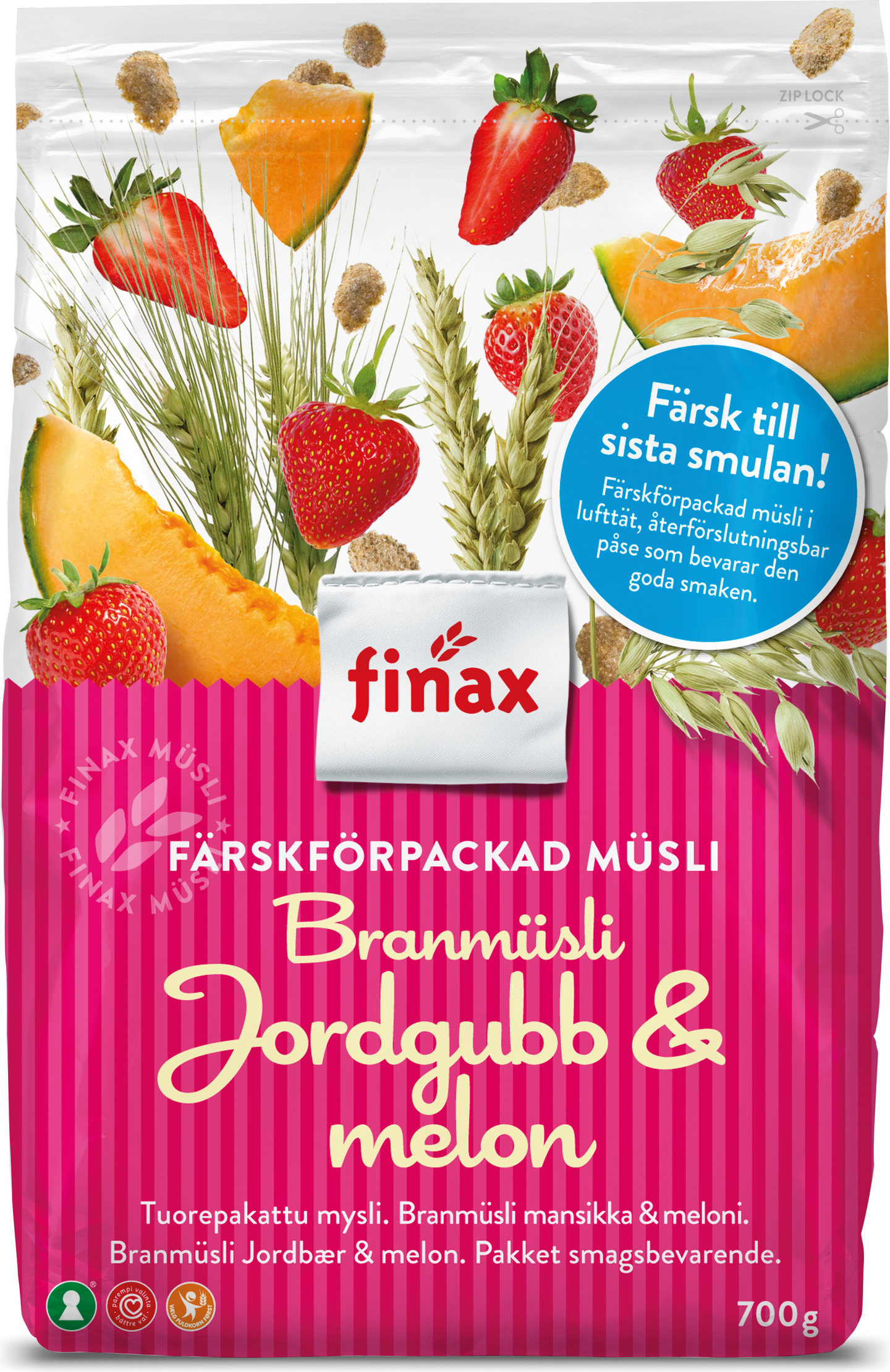 Finax Mysli Mansikka-Meloni 650g