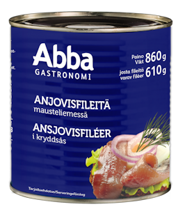 Abba anjovisfilee 860g/630g