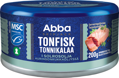 Abba tonnikalaa 200/150g öljyssä MSC