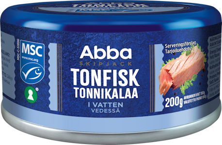 Abba tonnikalaa 200/150g  vedessä MSC