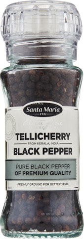 Santa Maria Tellicherry Pepper mustapippuri  70g mylly