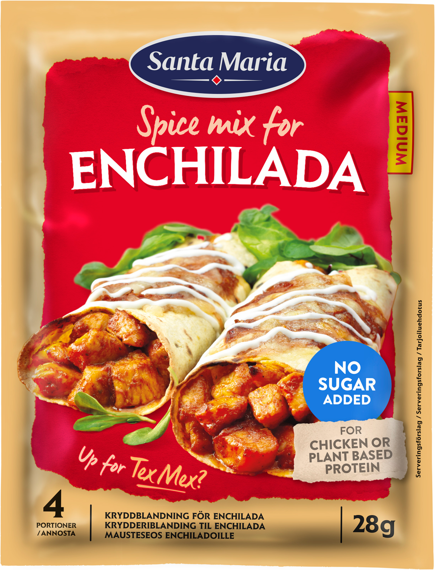 Santa Maria Enchilada Spice Mix mausteseos kanalle 28g | K-Ruoka  Verkkokauppa